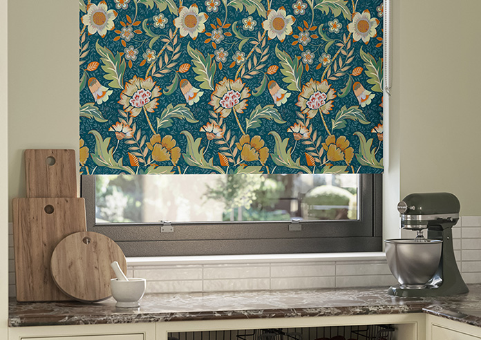 Folklore, Petrol - Twist&Fit Roller Blind - Image 5